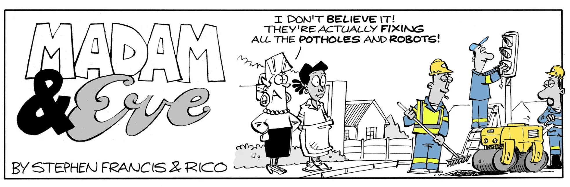 Joburg’s suddenly fixing potholes and robots. #ThanksG20