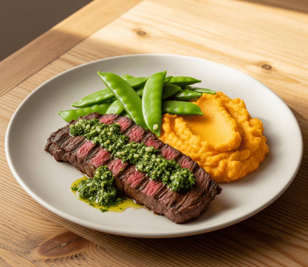 https://storage.tally.so/172b3fbe-4c61-4a7d-a22b-3f6799134aac/Marinated-Skirt-Steak-Chimichurri-Sauce-Sugar-Snap-Peas-Sweet-Potato-Mash.png