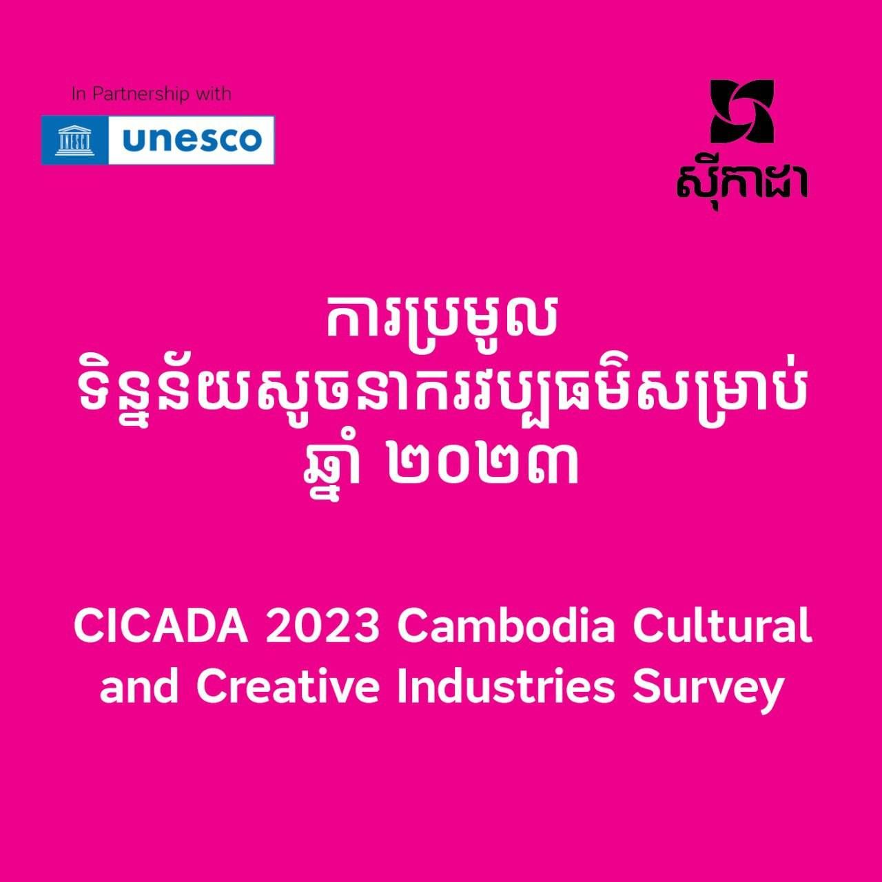 CICADA 2023 Cambodia Cultural and Creative Industries Survey
