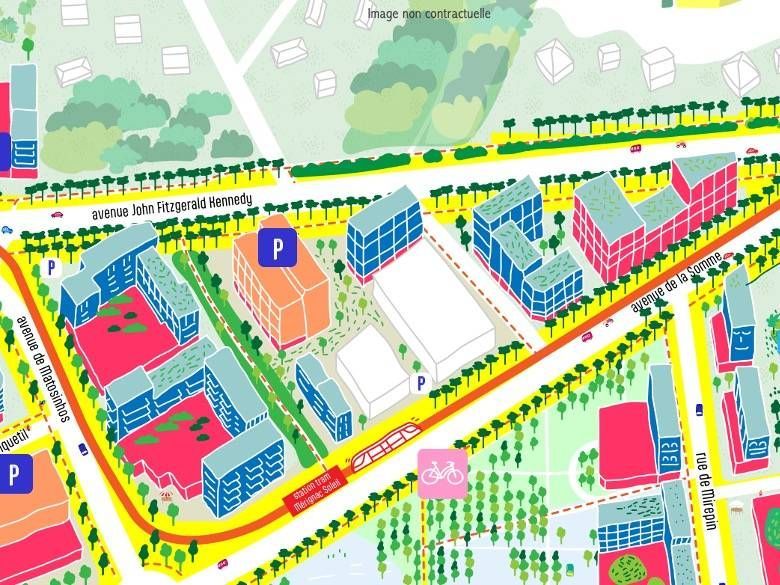 Vue d'artiste du projet Voisinée Pouchon à Mérignac (33)