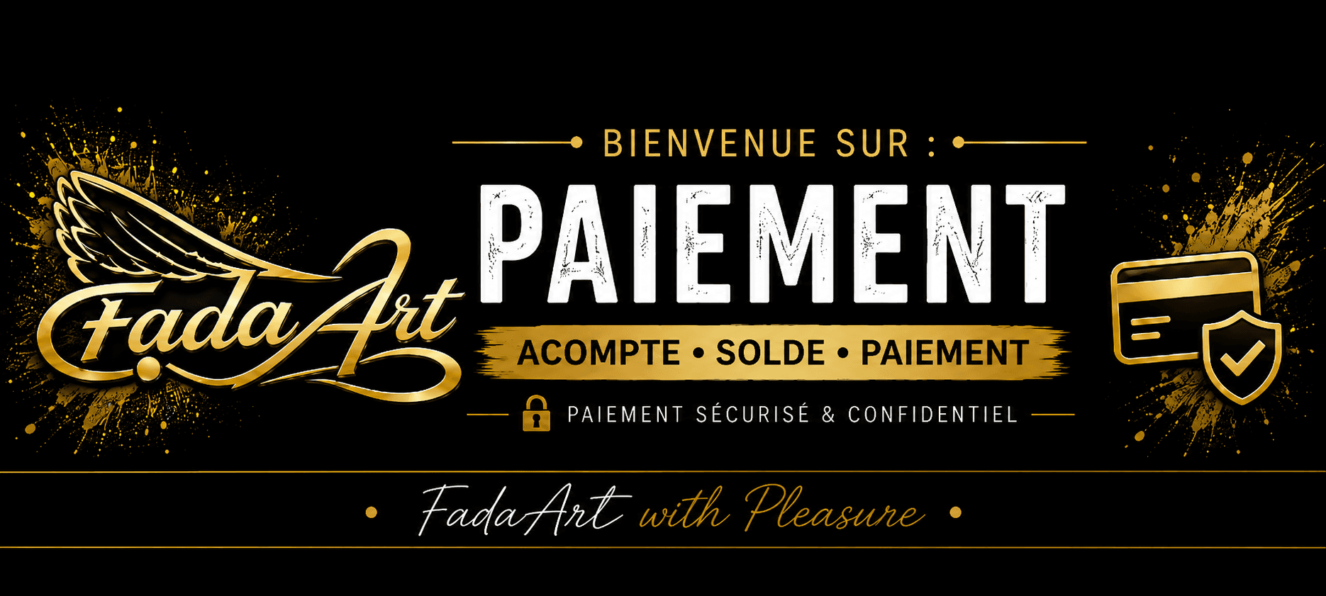 Paiement sécurisé FadaArt — Acompte, Solde