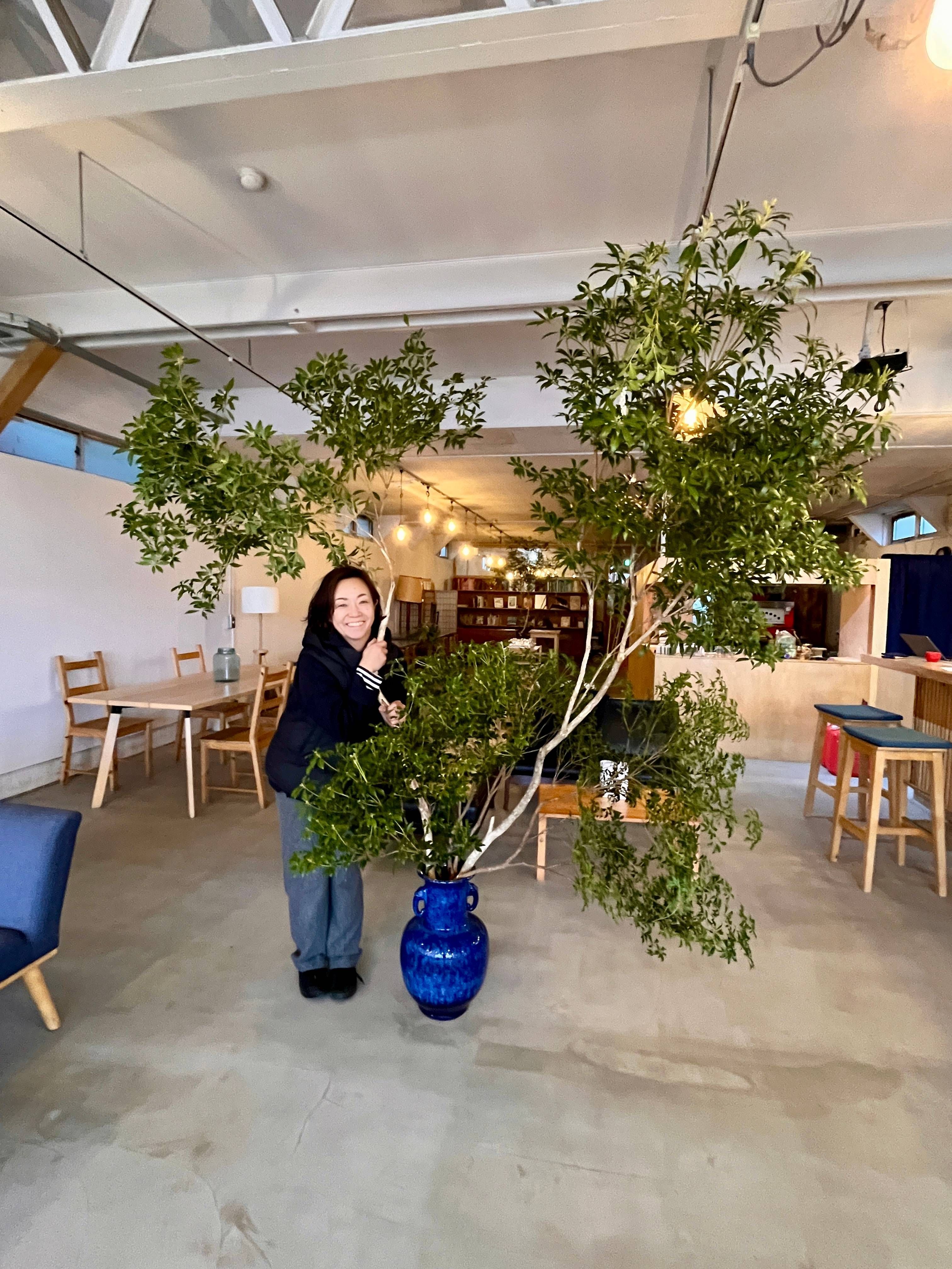 講師のじゅんこさん。14-54のグリーンも手がけています