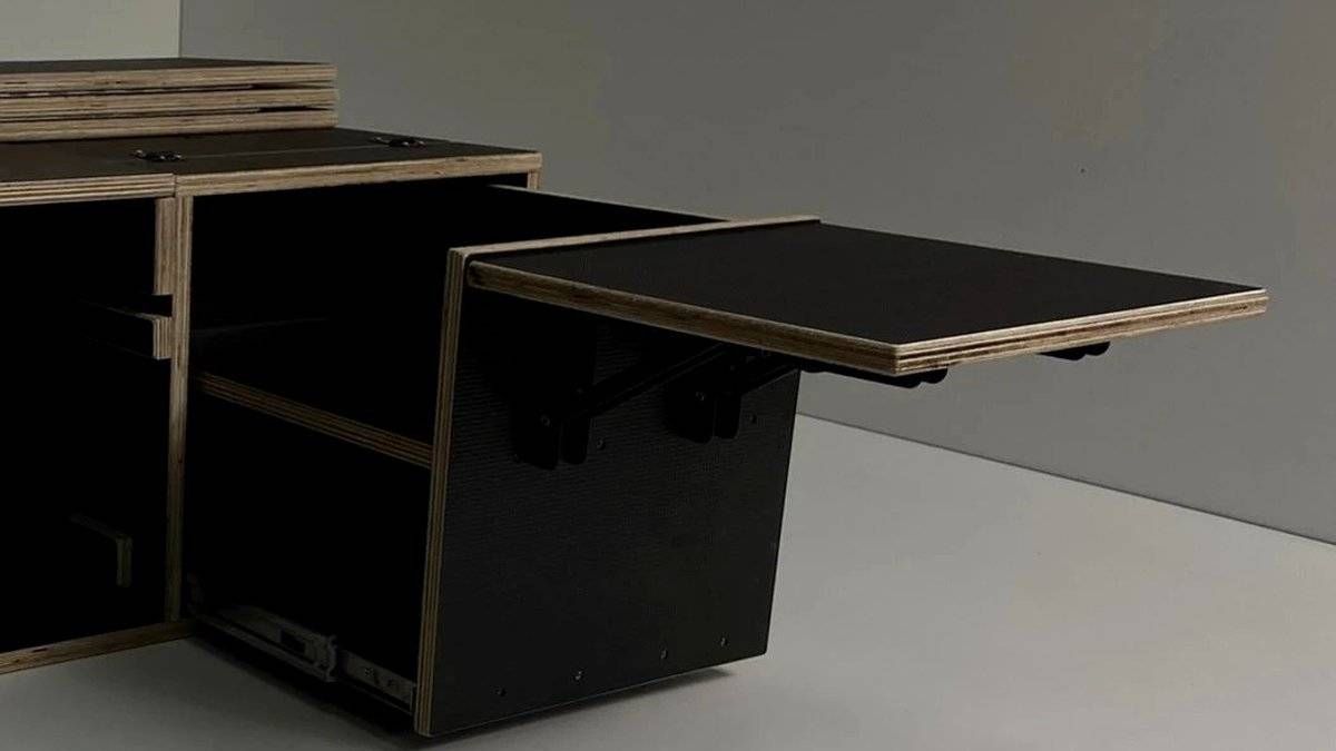 Piano ribaltabile sul cassetto cucina