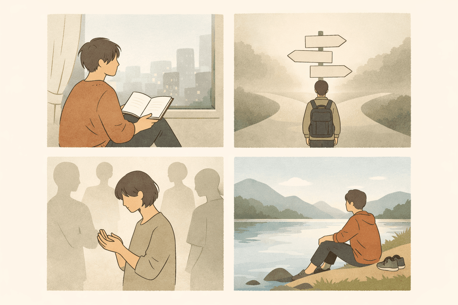 下班後的你插畫