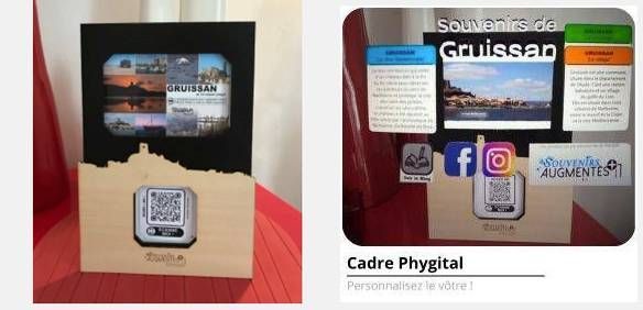 Cadre avec Photo + QR Code web ou AR