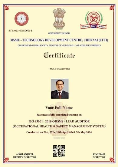 Certificate Sample