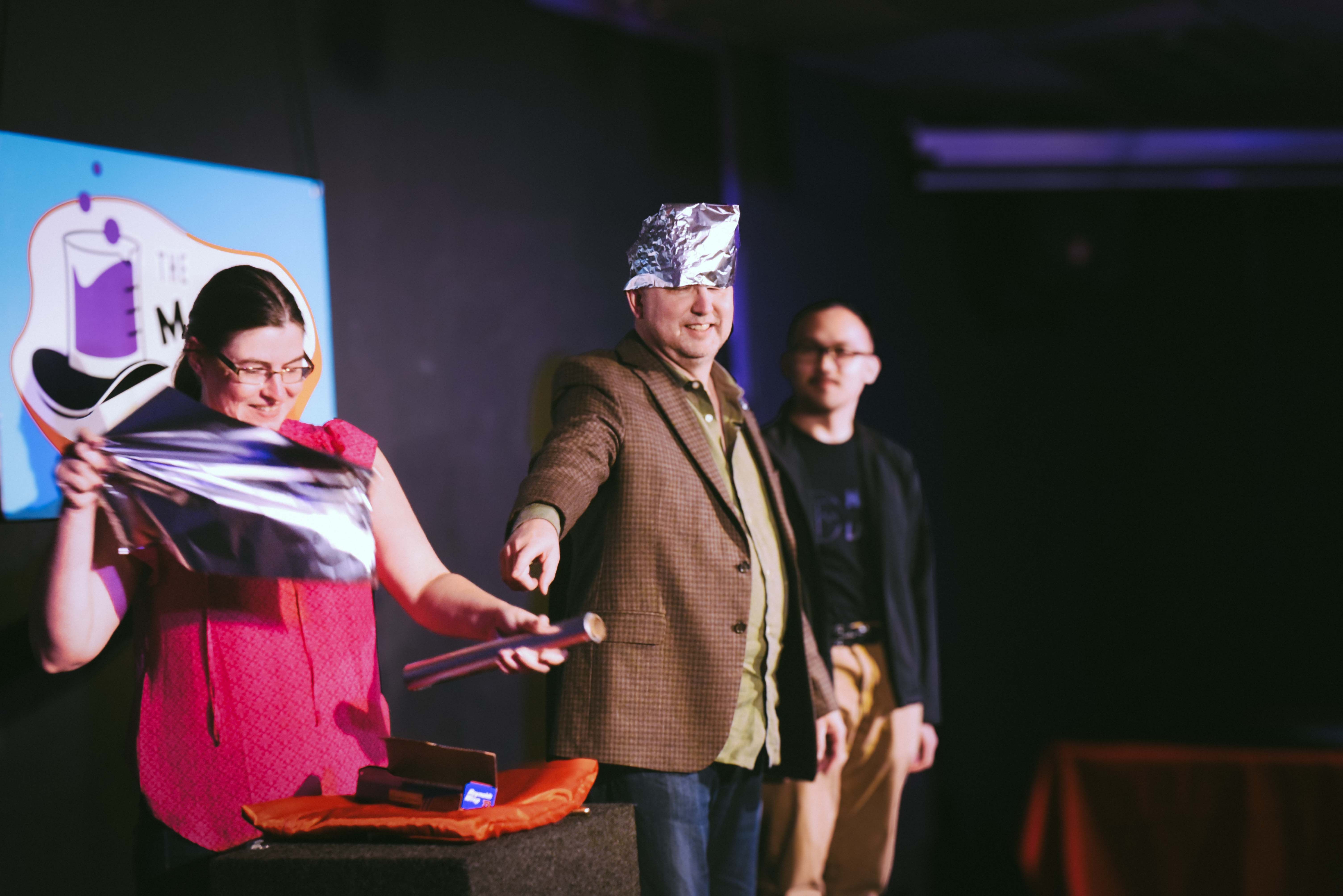 Performing photo of magician George Madrid