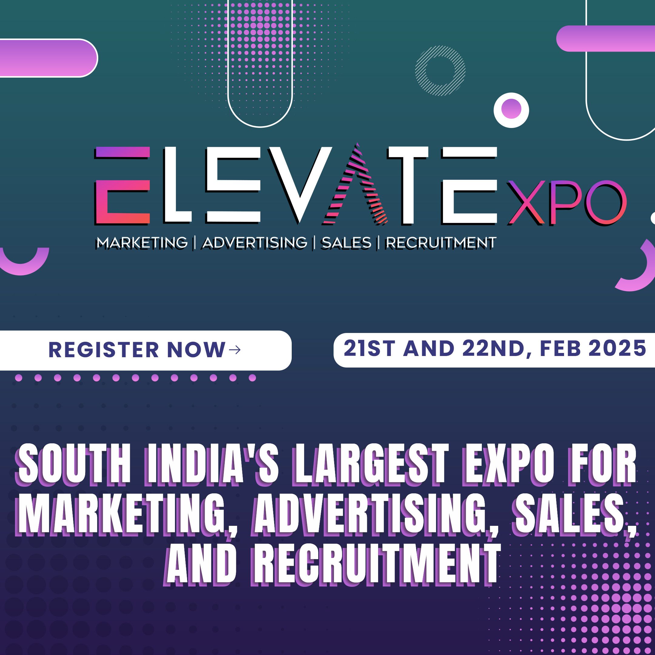 Elevate Expo | India’s Largest Expo for Marketing, Advertising, Sales, and Recruitment Elevate Expo | India’s Largest Expo for Marketing, Advertising, Sales, and Recruitment