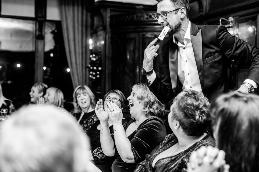 Performing photo of magician Close-Up Chris