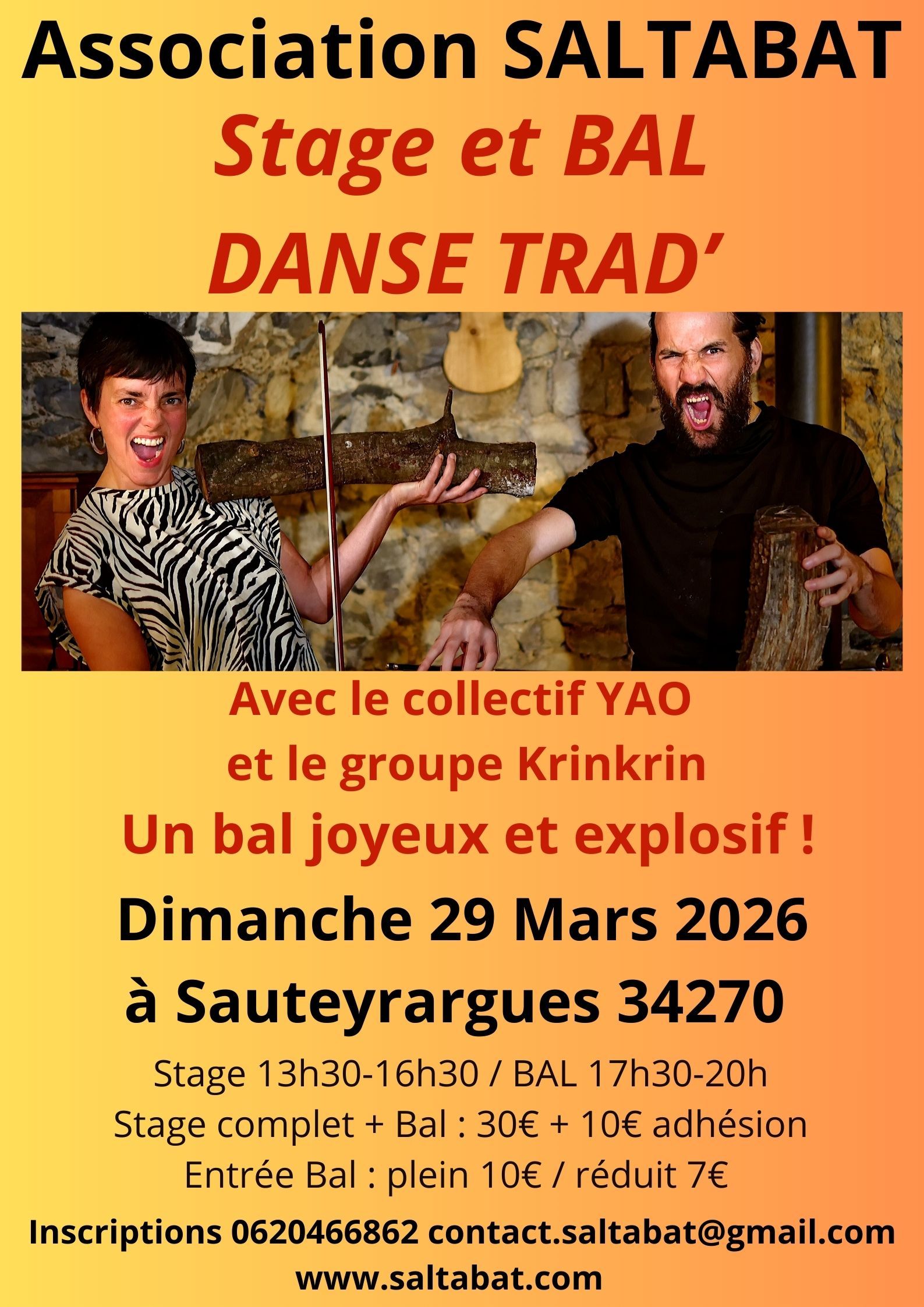 Stage et BAL DANSE TRAD'